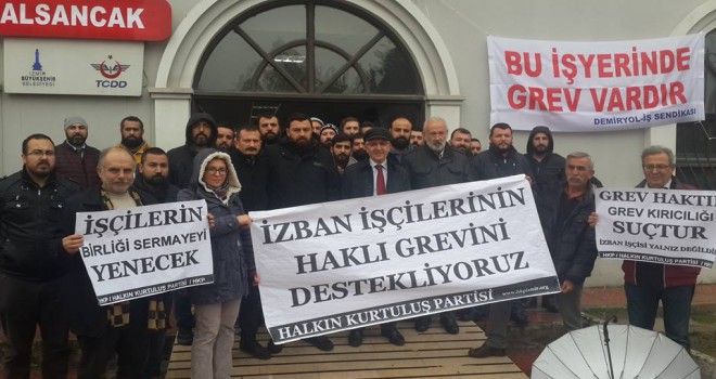 İZBAN grevine HKP'den destek!