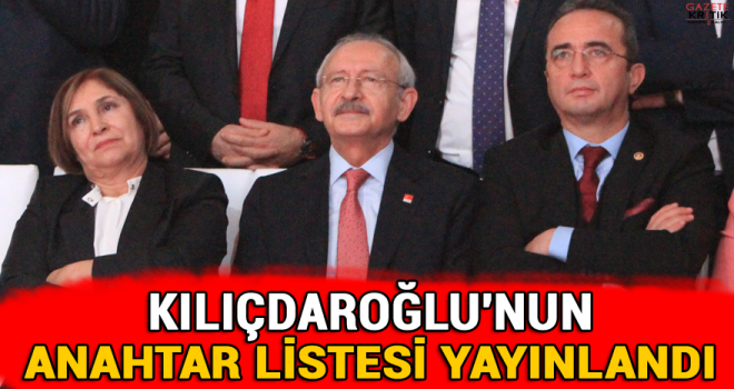 Kılıçdaroğlu'nun Anahtar Listesi Yayınlandı