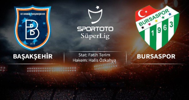 Başakşehir – Bursaspor | İlk 11'ler belli oldu…