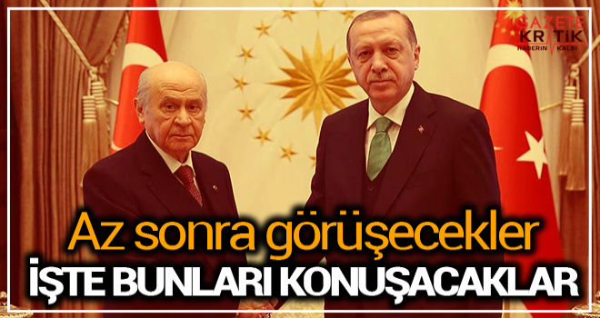 Cumhurbaşkanı Erdoğan Bahçeli ile görüşecek