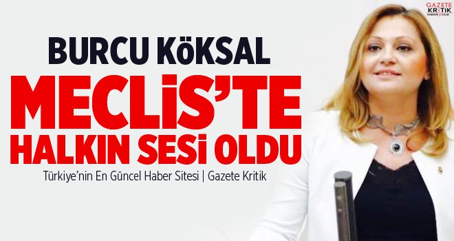 Milletvekili Köksal Mecliste halkın sesi oldu