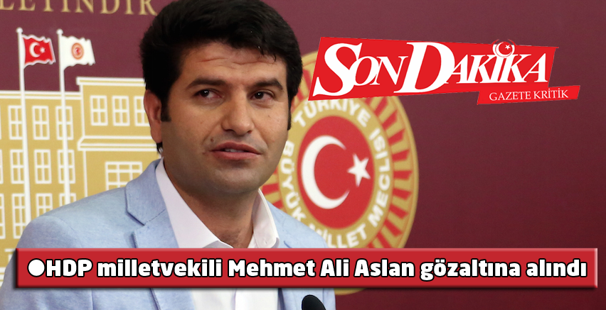 HDP milletvekili Mehmet Ali Aslan gözaltına alındı