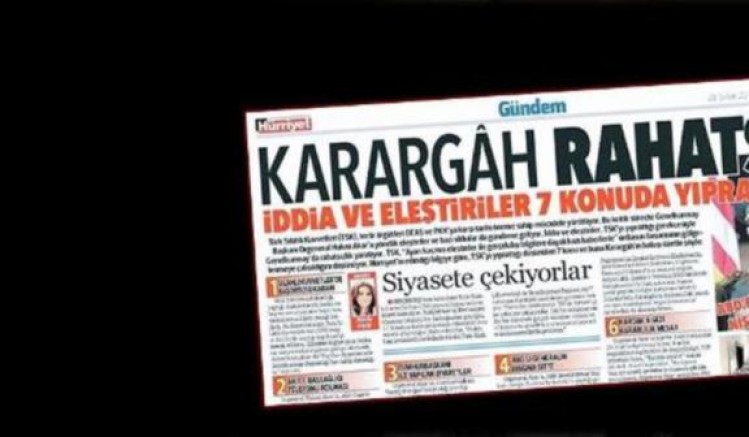 'Karargah rahatsız' haberine yetkisizlik kararı