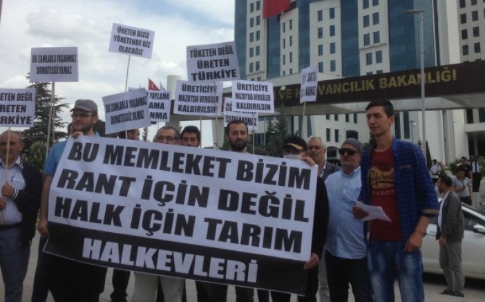 Tarım Bakanlığı önünde eylem:Zamların Sorumlusu AKP'dir